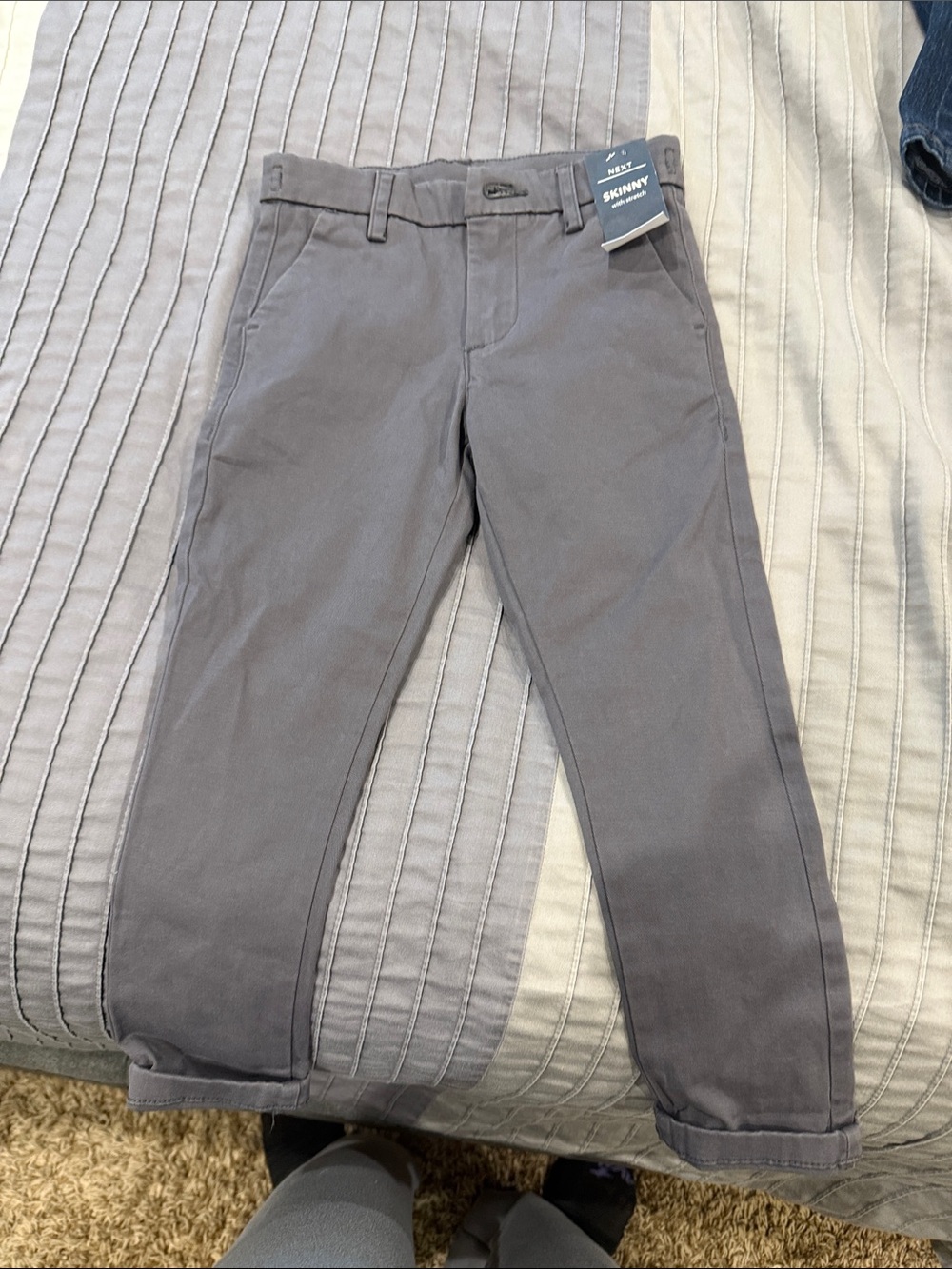 next Boys' Skinny Chinos in Slate Gray
